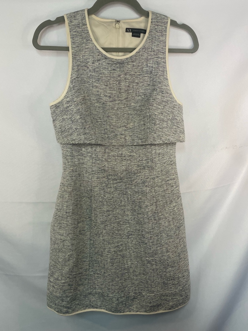 Armani Exchange tweed dress, this is lined and beautiful! All cream and grays.